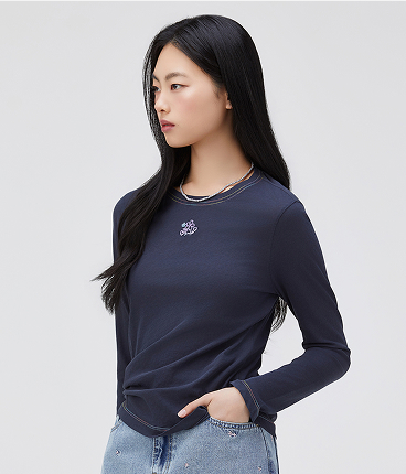 가이루빠 배색 티셔츠