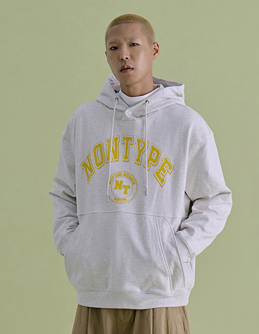 SCHOOL SYMBOL HOODY BEIGE