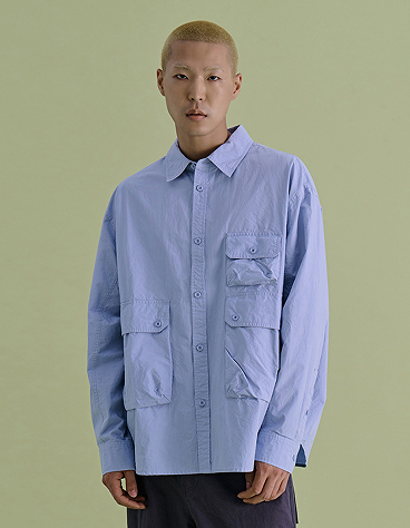 LUGGAGE OVERSIZED SHIRTS SKY