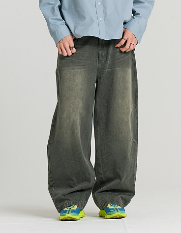 DOUBLE EXO DART DENIM PANTS