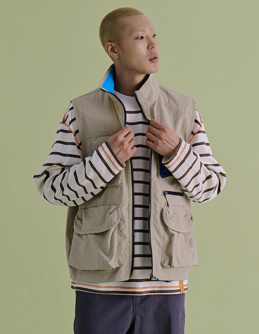 FISHING MESH VEST BEIGE