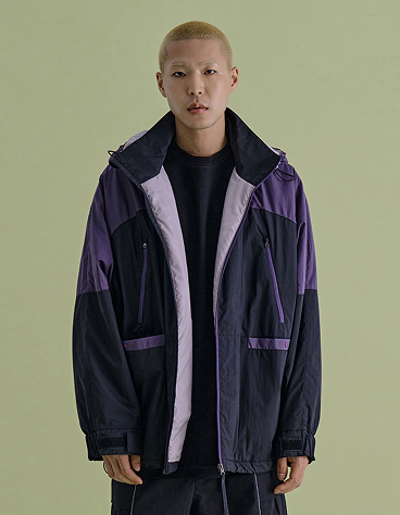 COLOR BLOCKED JUMPER BLACK