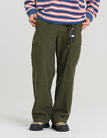 LAYERED POLYGON CARGO PANTS