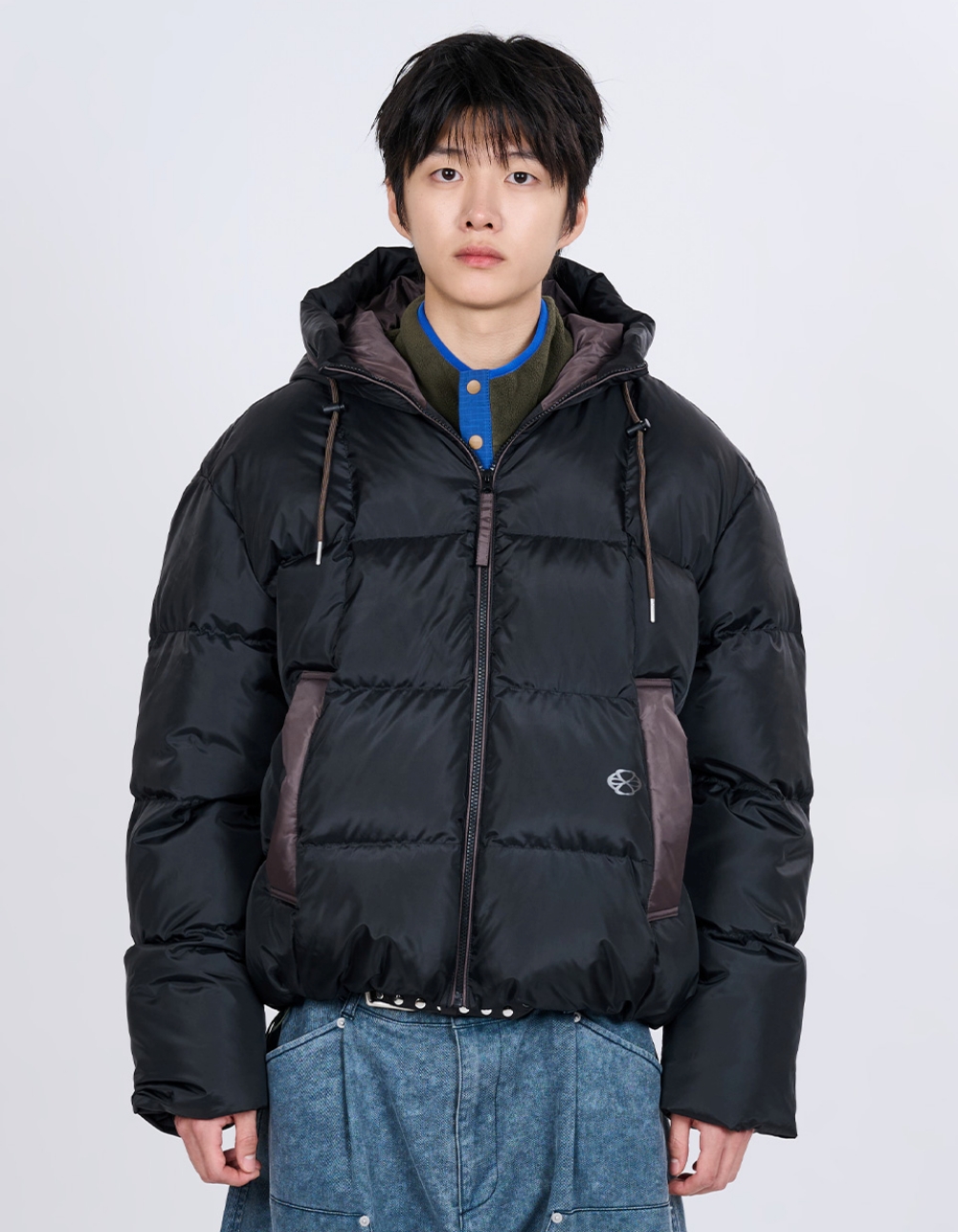 CONTRAST COMFY DOWN PARKA