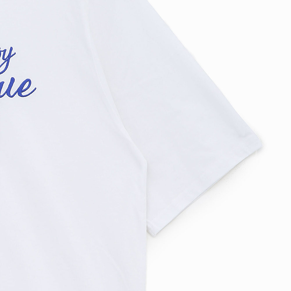 (여)ENJOY LEAGUE 자수 루즈핏 반팔 티셔츠
