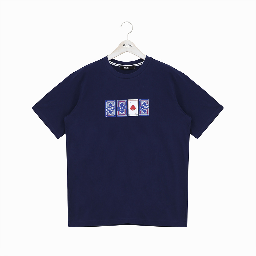 (유니) 카드게임 하트포인트 루즈핏 반팔 티셔츠