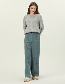 세미 와이드 워싱코듀로이 팬츠