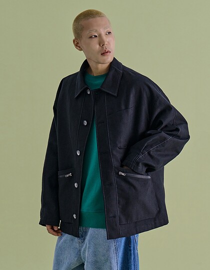 SQUARE WORK JACKET BLACK