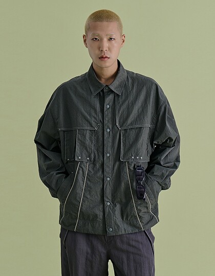 PIPING PLACKET JUMPER KHAKI