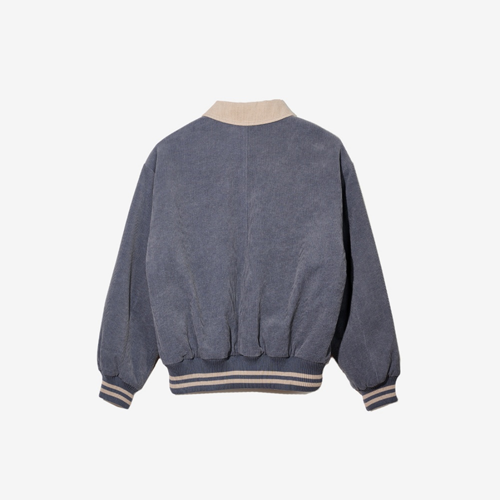 CORDUROY STADIUM JUMPER BLUE