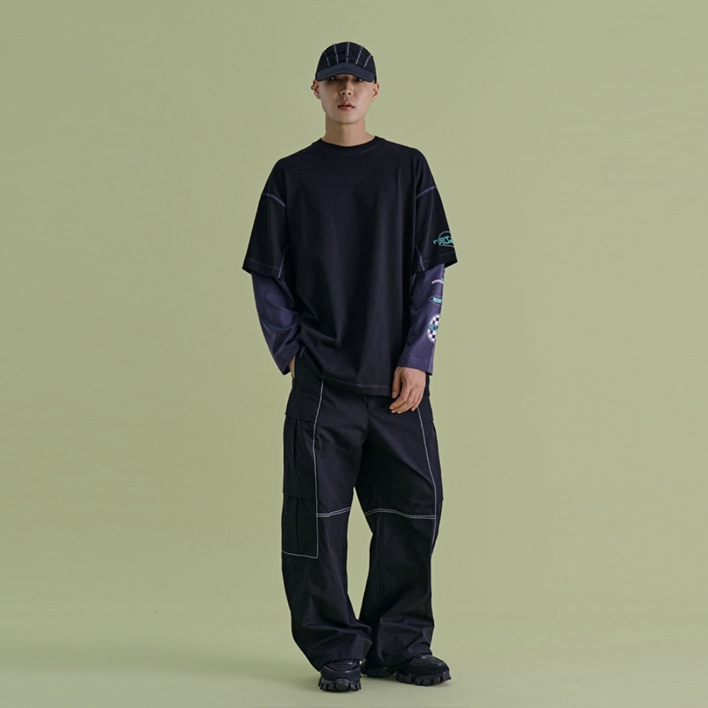 DOUBLE CARGO PANTS BK