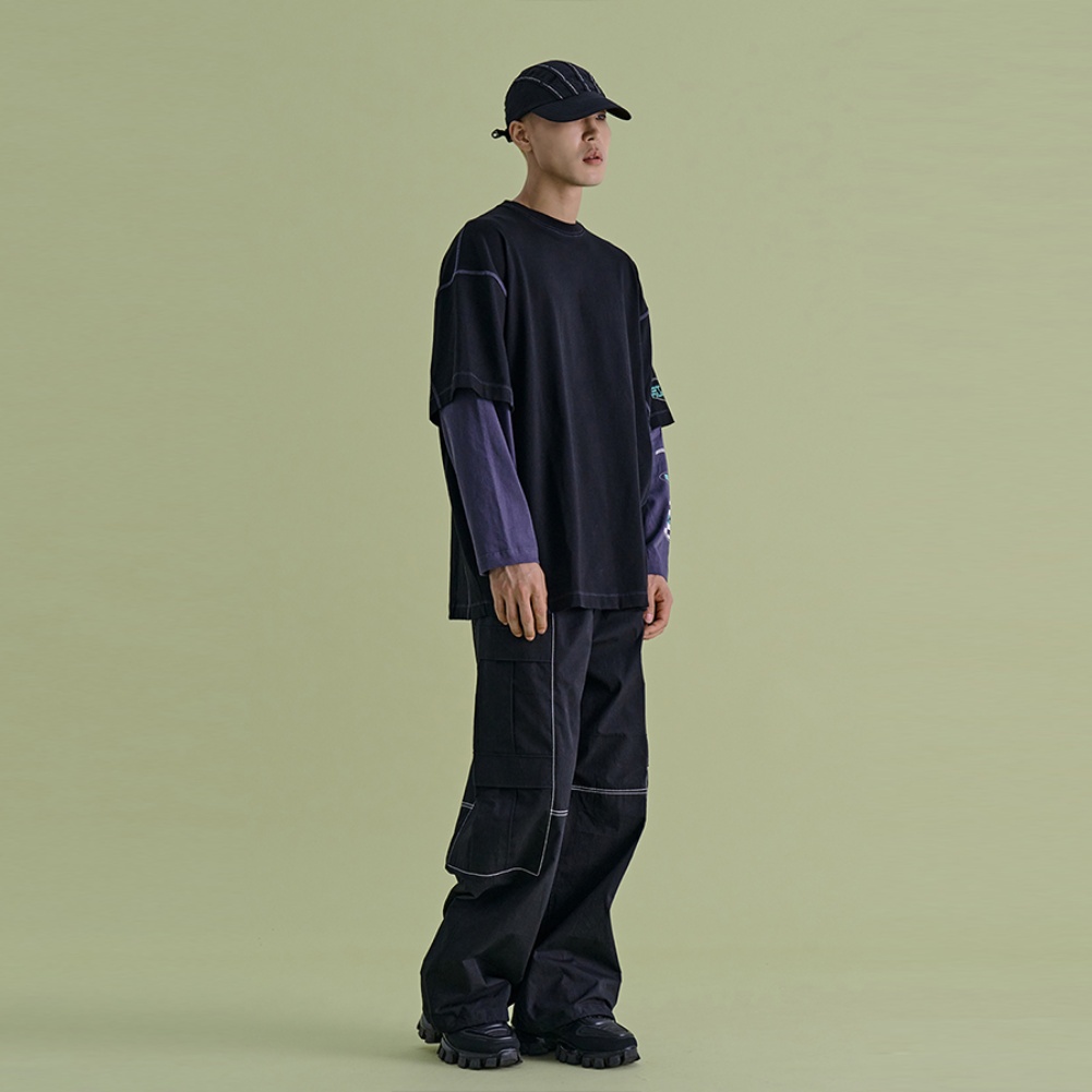 DOUBLE CARGO PANTS BK