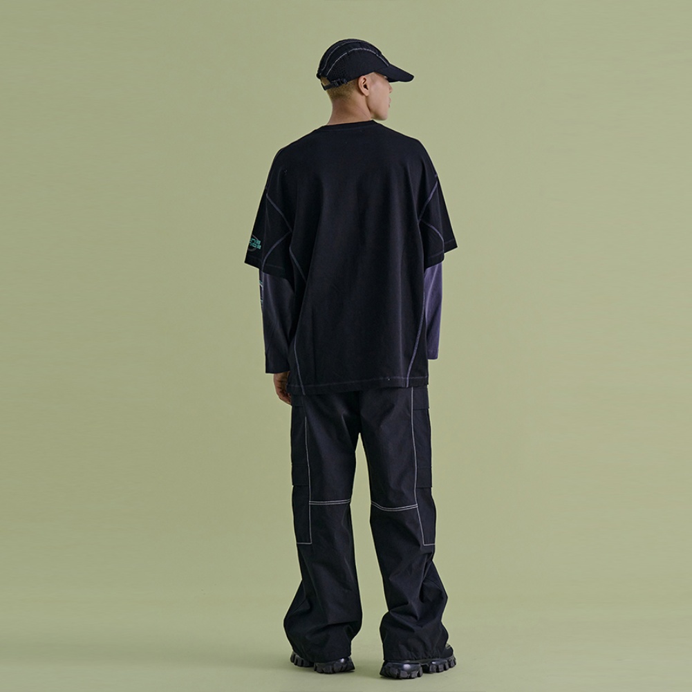 DOUBLE CARGO PANTS BK