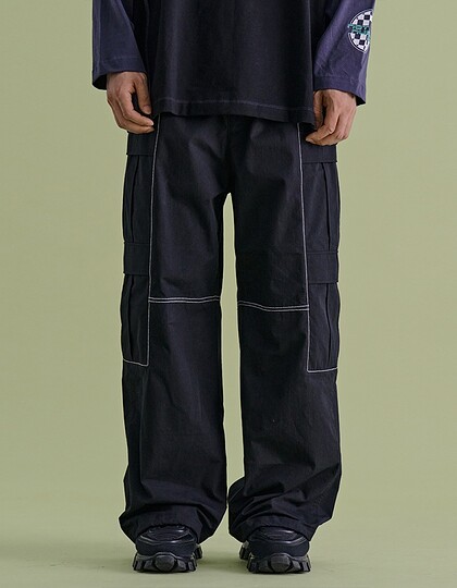 DOUBLE CARGO PANTS BK