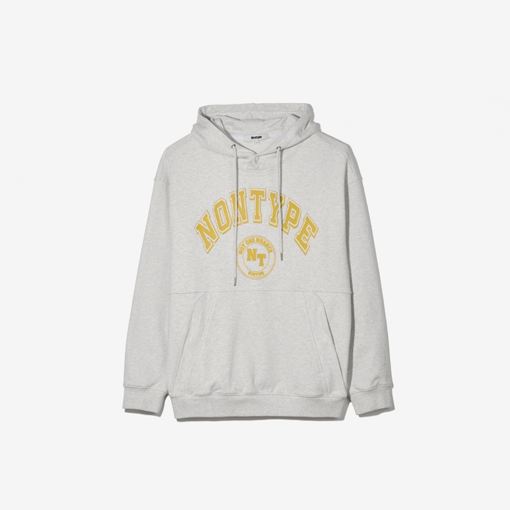 SCHOOL SYMBOL HOODY BEIGE