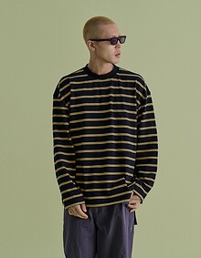 STRIPE L/S T-SHIRTS YELLOW