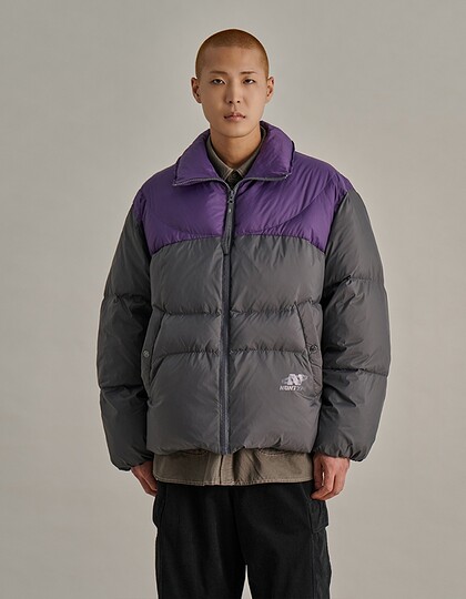 CURVED DIVISION PUFFER DOWN GREY