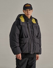 2WAY POCKET EASY DOWN PARKA BLACK