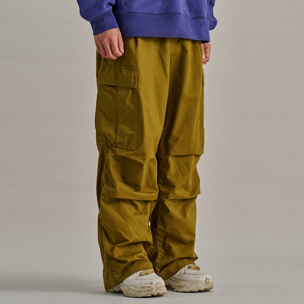 CARGO PARACHUTE PANTS OLIVE