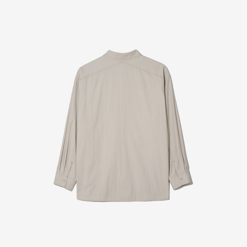 MUITI-TYPE POCKET SHIRTS BEIGE