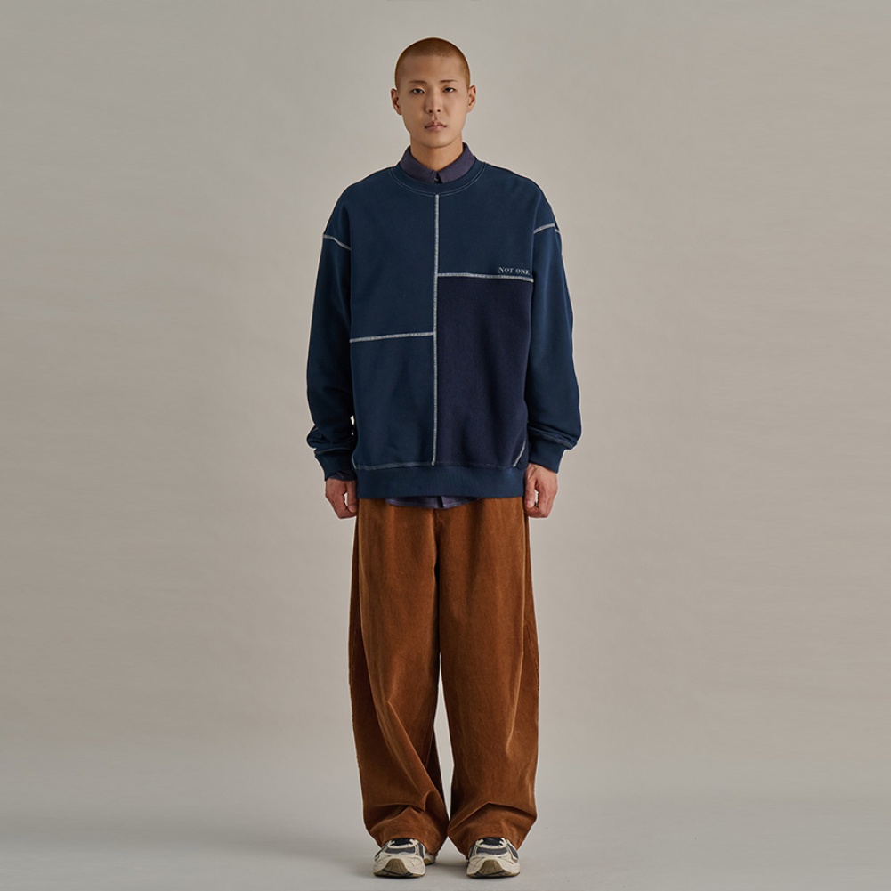 MONDRIAAN REVERSE SWEATSHIRTS NAVY