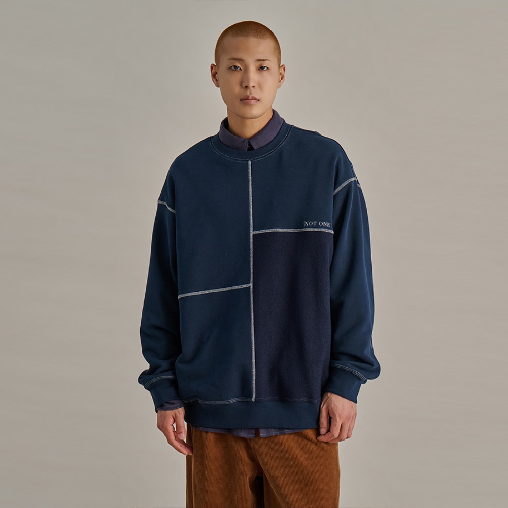 MONDRIAAN REVERSE SWEATSHIRTS NAVY