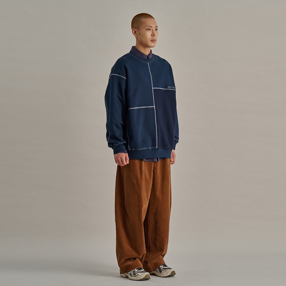 MONDRIAAN REVERSE SWEATSHIRTS NAVY