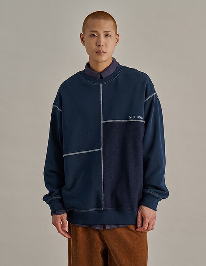 MONDRIAAN REVERSE SWEATSHIRTS NAVY