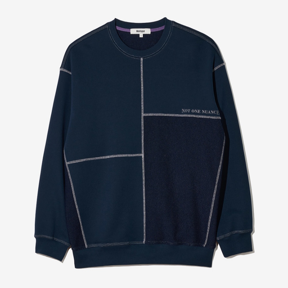 MONDRIAAN REVERSE SWEATSHIRTS NAVY