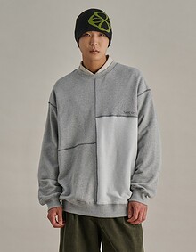 MONDRIAAN REVERSE SWEATSHIRTS GREY