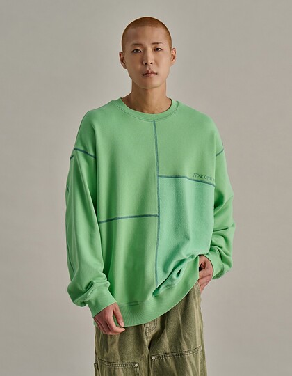 MONDRIAAN REVERSE SWEATSHIRTS GREEN