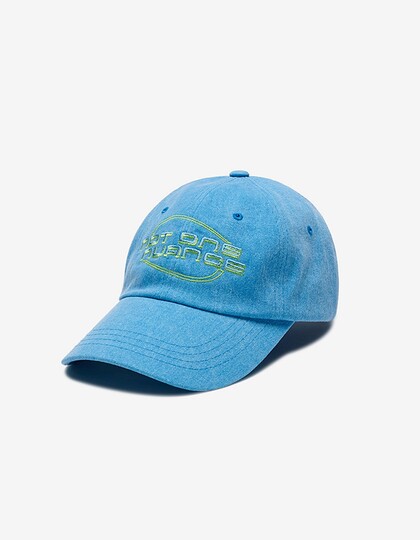 SYMBOL WASHED BALL CAP BLUE