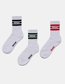 STRIPE CREW SOCKS 3PACK