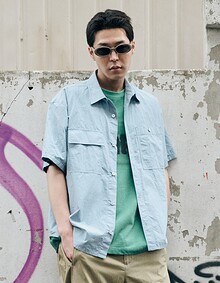 60’s 2PK S/S COMFY SHIRTS (SKY)