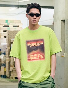 NIGHT ODYSSEY HEAVYWEIGHT T-SHIRTS (NEON GREEN)