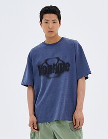 PIGMENT FADE SYMBOL T-SHIRTS (NAVY)