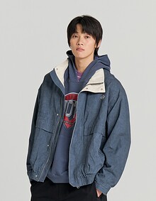 VTG HIGH BLOUSON (WASHED NAVY)