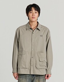 DOUBLE FLAP LUGGAGE SHIRTS (GREY)
