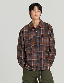 COMFY 3PK CHECK SHIRTS (BROWN)