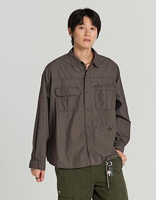 CROSS SECTOR SHIRTS (WASHED CHARCOAL)
