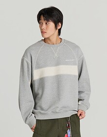 REVERSE PANELED SWEATSHIRTS (GREY)