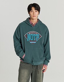 [NONTYPE]NOTP BASEBALL INSICION HOODIE (DEEP GREEN)