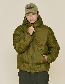 BLOCK SHELL DOWN JUMPER (KHAKI)