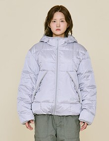 BLOCK SHELL DOWN JUMPER (GREY)