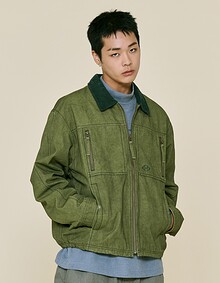 VTG PK LAYER PADDED TRUCKER (GREEN)