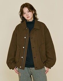 CANVAS COACH BOMBER (BROWN)