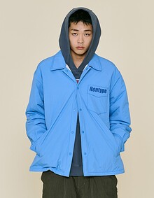 LIGHT PADDED COACH JUMPER (CYAN BLUE)
