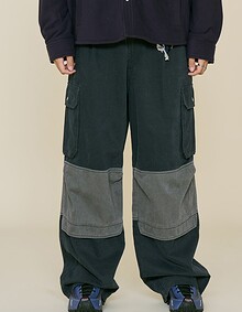 CONTRAST FIREMAN CARGO PANTS (NAVY)