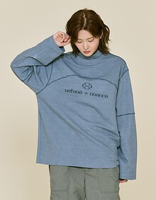 TURTLE STITCH LONG T-SHIRTS (NAVY)