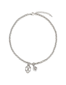 INDUSTRIAL DUAL SYMBOL NECKLACE (SILVER)